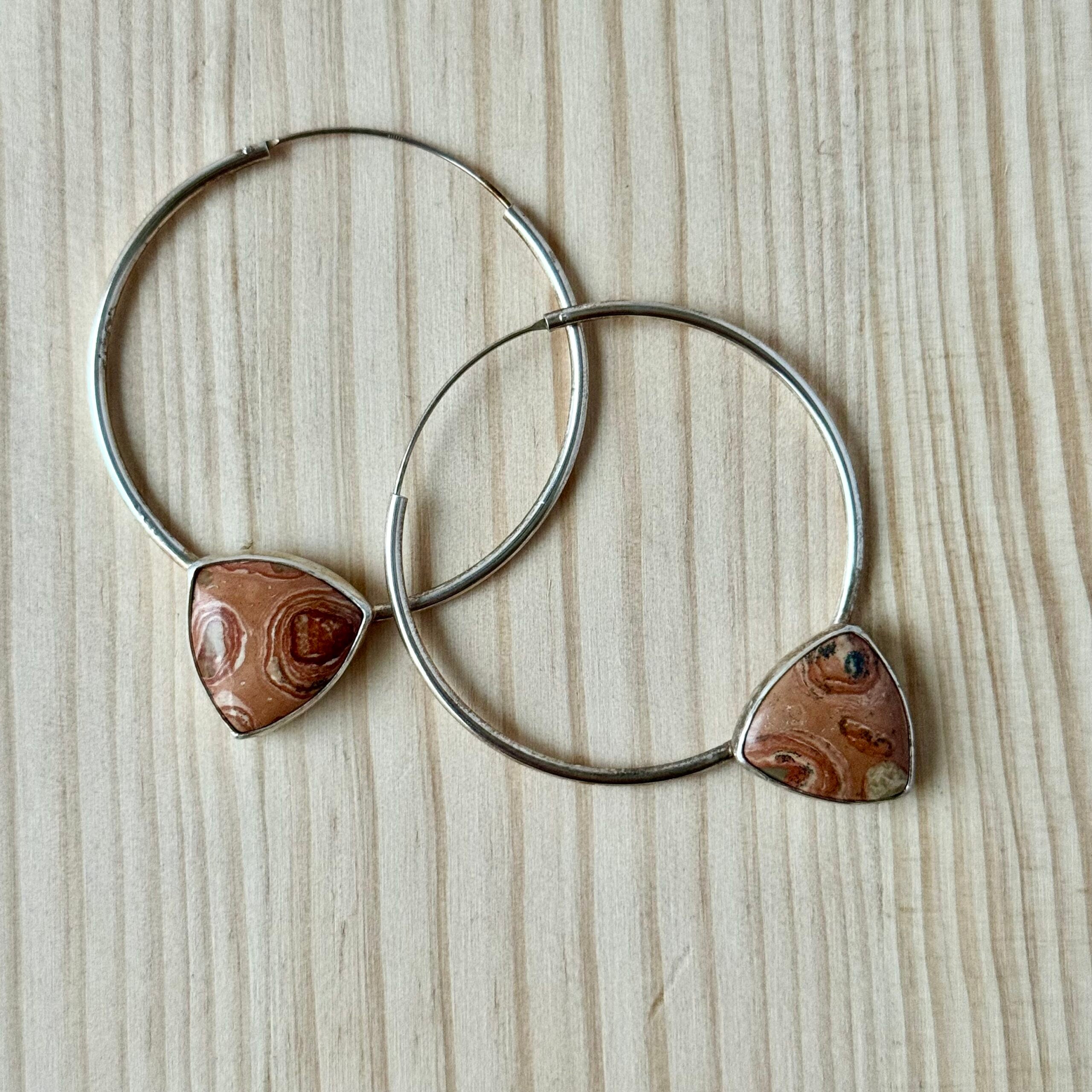 Hoops | Sterling zilver & jaspis | BY AIS image 0