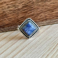 Ring | Sterling zilver & lepidoliet | maat 17 image 0