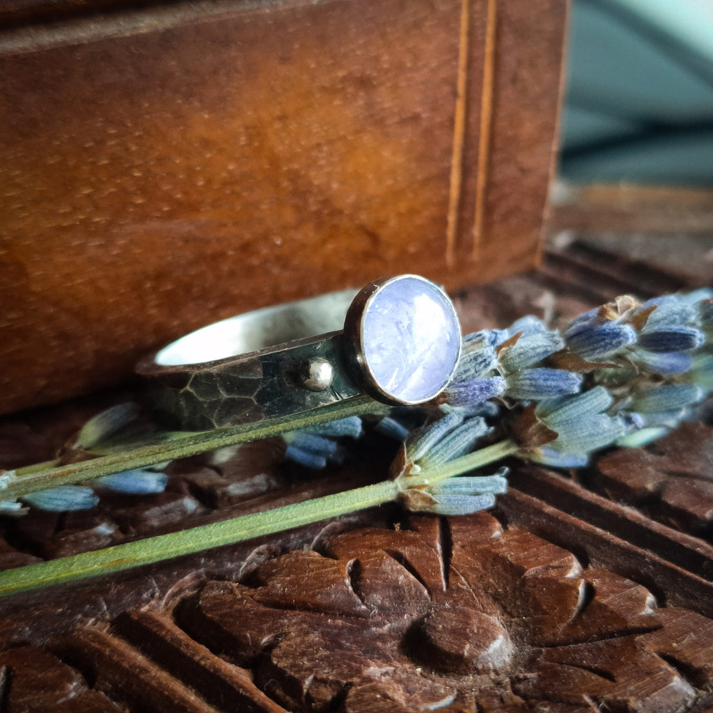 Ring sterling zilver & tanzaniet | maat 18,25 | BY AIS image 1