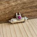 Prayer box | Sterling zilver & robijn image 0