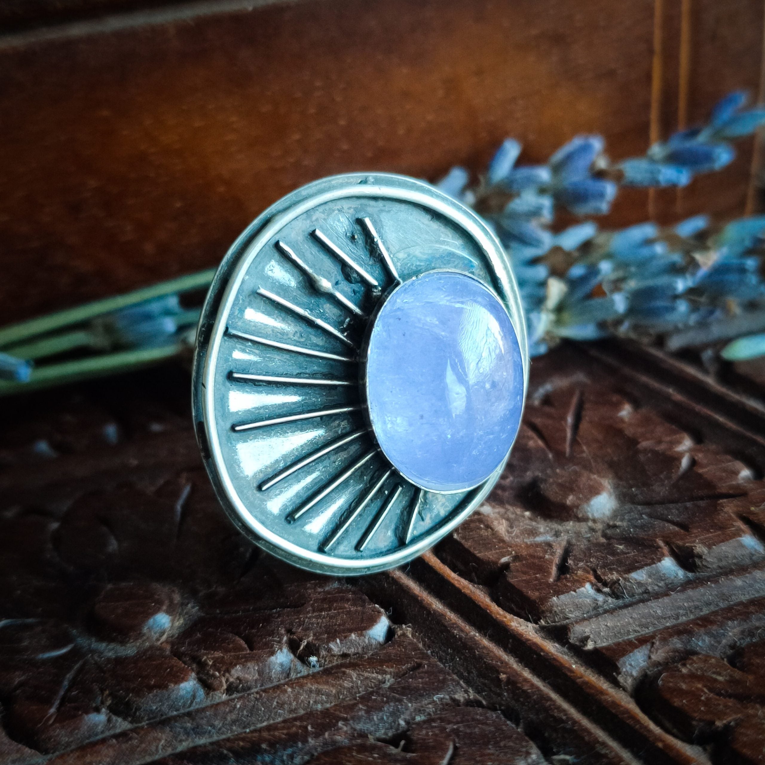Ring sterling zilver & tanzaniet | maat 16,5 | BY AIS image 5