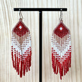 Oorbellen Red | Handbeaded | BY AIS image 0