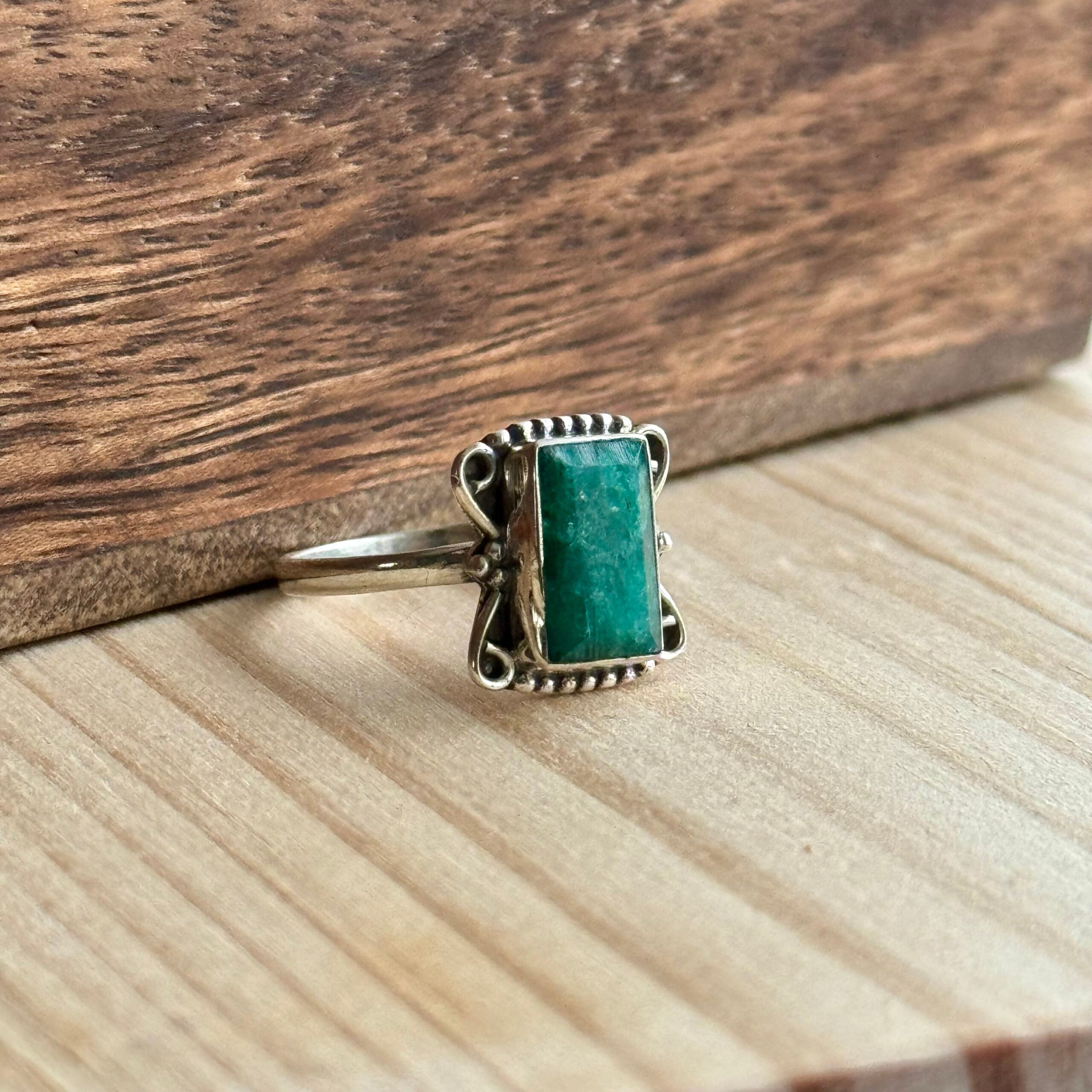 Ring | Sterling zilver & Aventurijn | maat 17,5 image 2