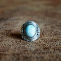 Ring | Sterling zilver & larimar | maat 17,75 image 0