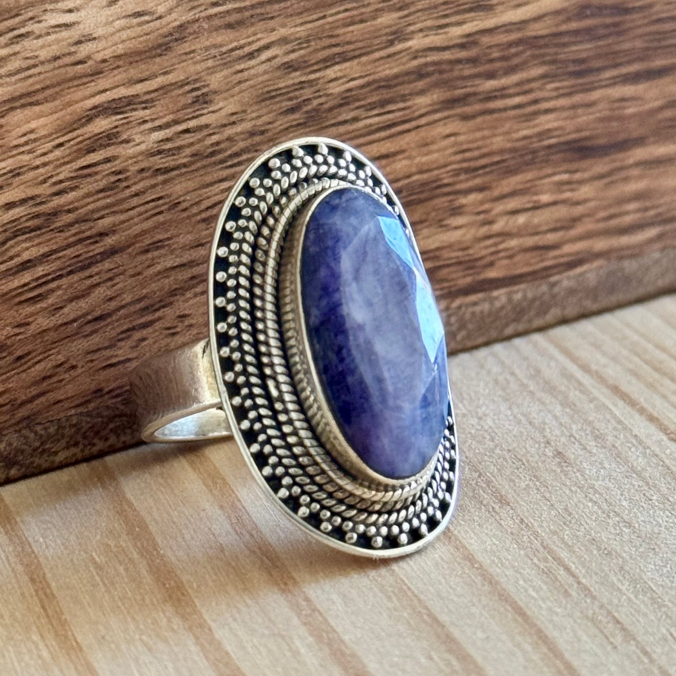 Ring | Sterling zilver & lepidoliet | maat 18,5 image 1