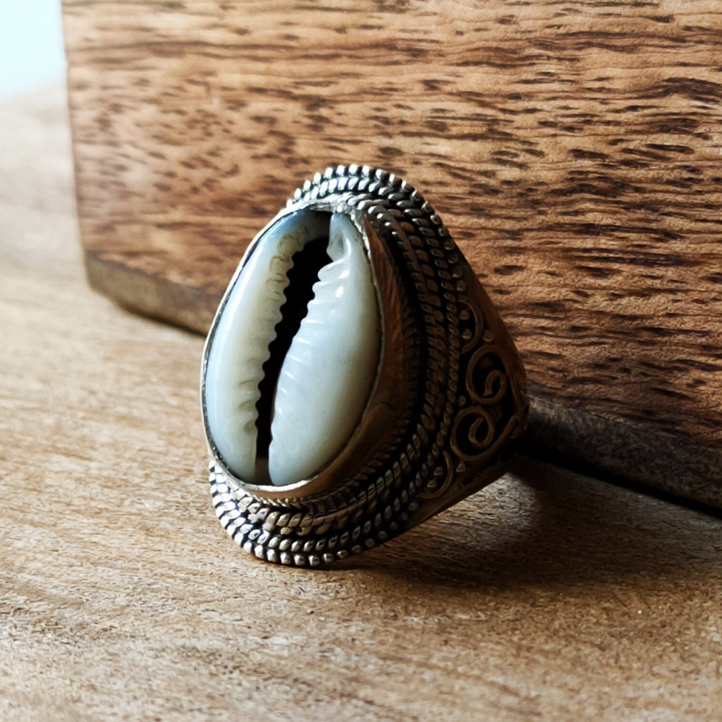 Ring | Sterling zilver & cowrie schelp image 7