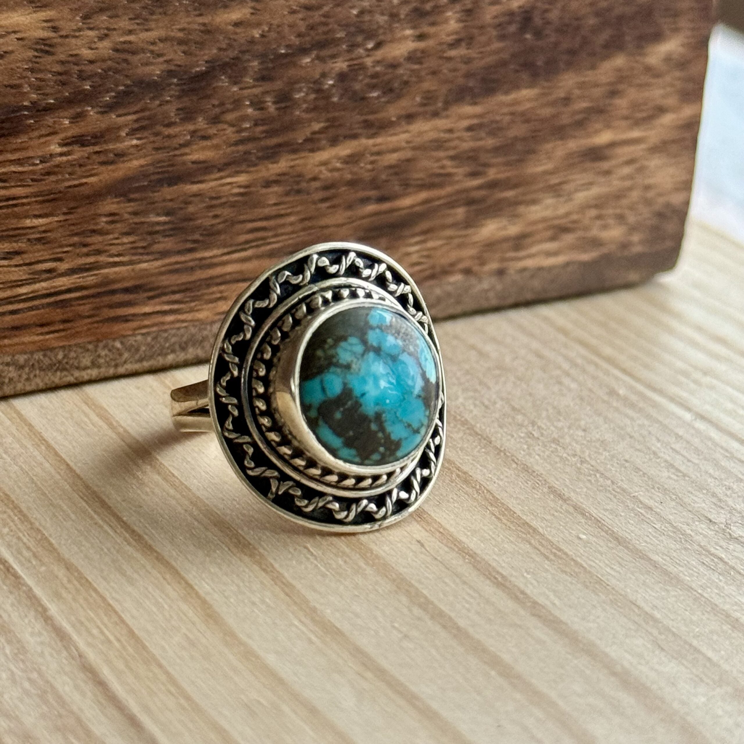 Ring | Sterling zilver & turkoois | maat 17,5 image 2