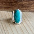 Ring | Sterling zilver & turkoois | maat 16,75 image 0