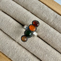 Ring Stacked autumn | Sterling zilver & edelstenen | maat 18,75 | BY AIS image 0