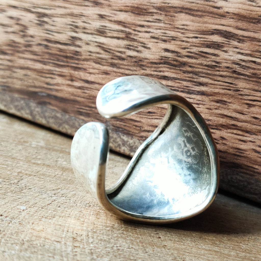 Ring Bundi | Sterling zilver & maansteen | verstelbaar image 5