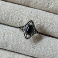 Ring | Sterling zilver Fili onyx image 0