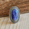 Ring | Sterling zilver & lepidoliet | maat 18,5 image 0