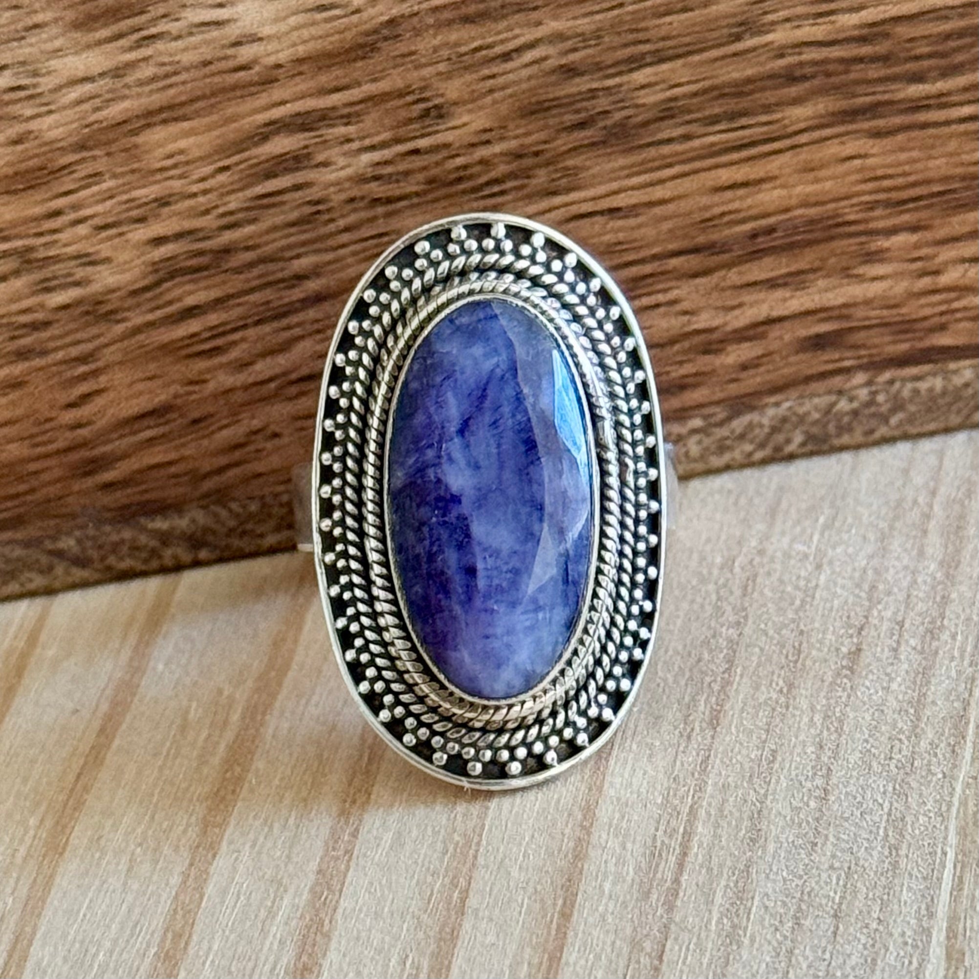 Ring | Sterling zilver & lepidoliet | maat 18,5 image 0