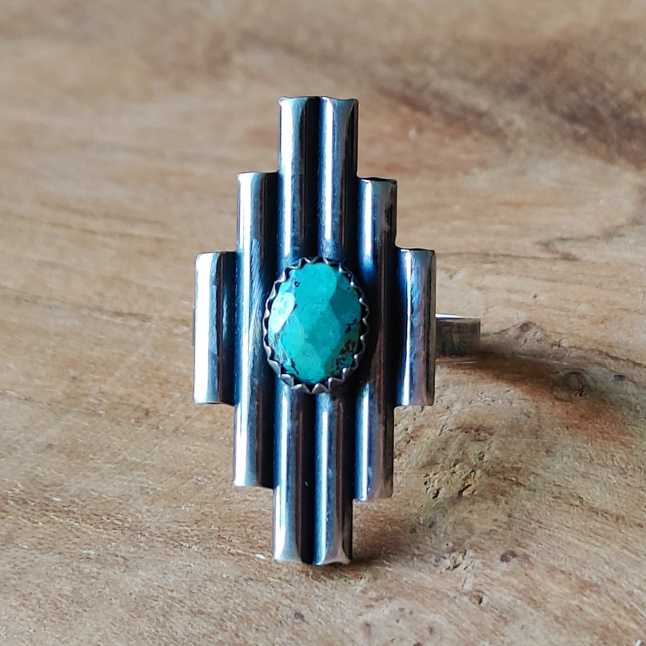 Ring | Sterling zilver & turkoois | maat 17 | BY AIS image 2