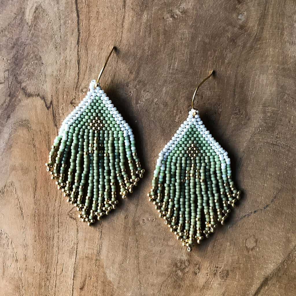 Oorbellen Tenjin | Handbeaded | BY AIS image 0