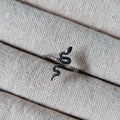 Ring Serpiente dark | Sterling zilver | verstelbaar image 0
