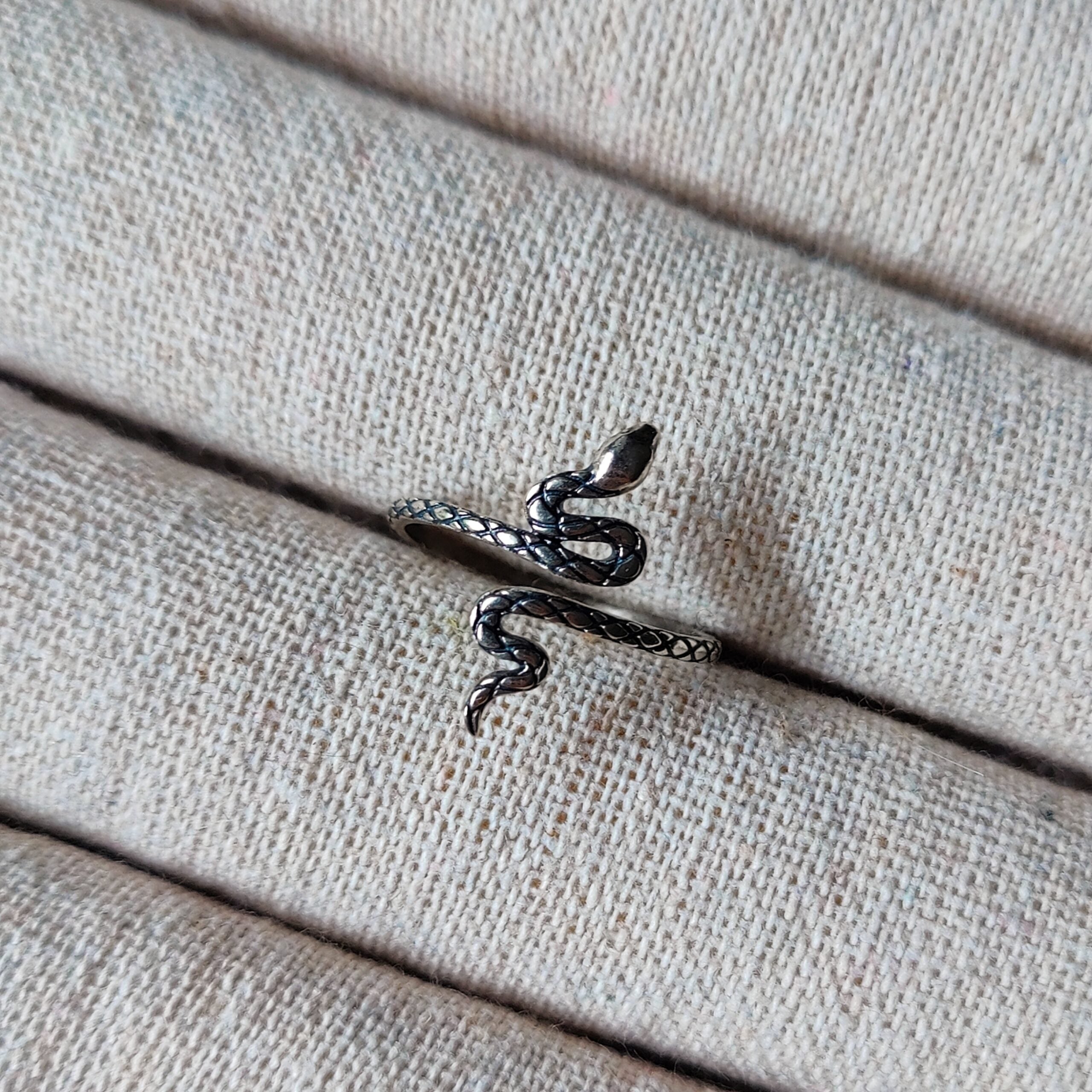 Ring Serpiente dark | Sterling zilver | verstelbaar image 0