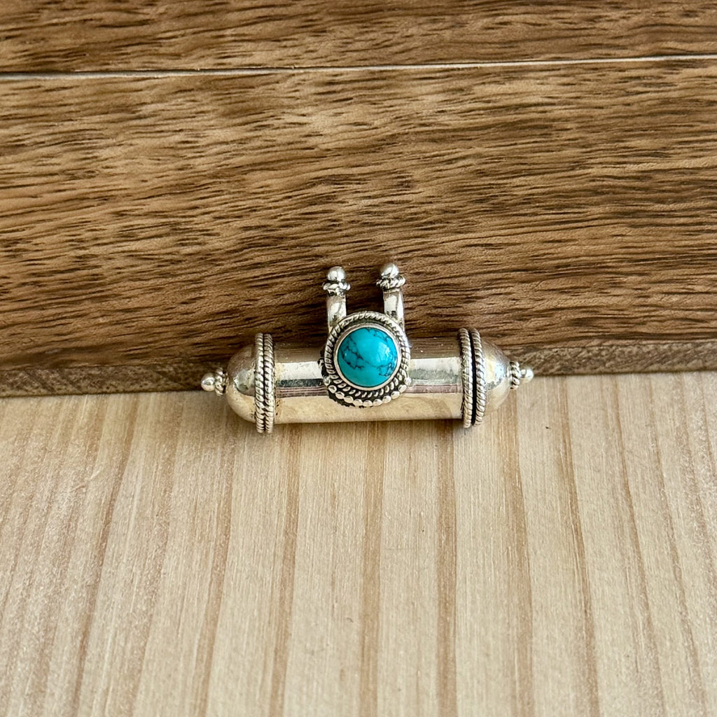 Prayer box | Sterling zilver & turkoois image 1