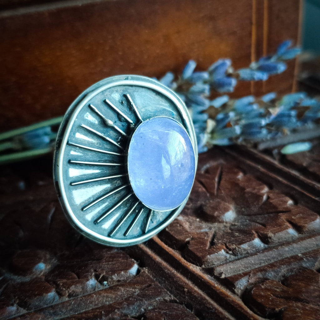 Ring sterling zilver & tanzaniet | maat 16,5 | BY AIS image 8