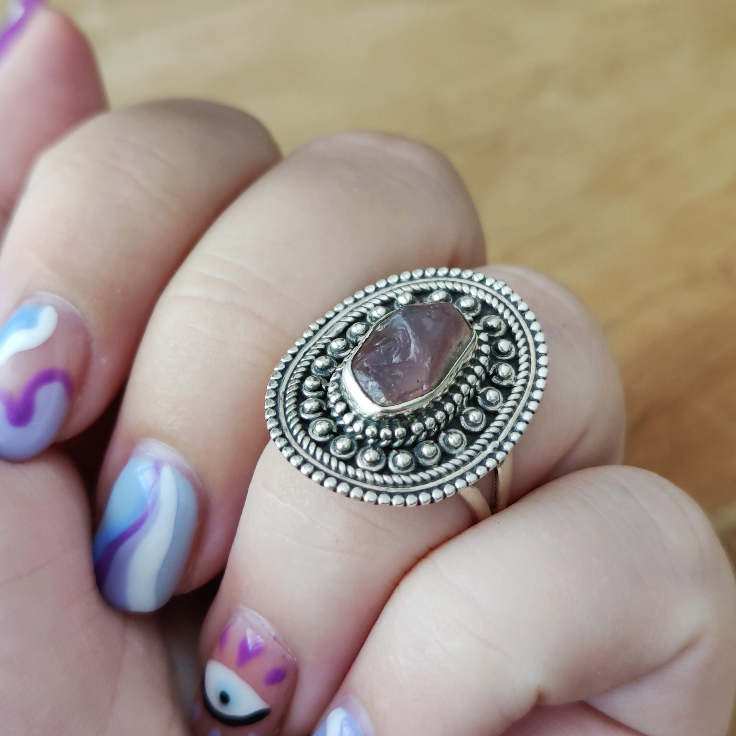 Ring | Sterling zilver & toermalijn | maat 18,25 image 4