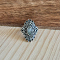 Ring | Sterling zilver & labradoriet | maat 17,25 image 0