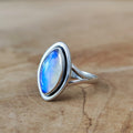 Ring | Sterling zilver & maansteen | maat 16,25 image 0