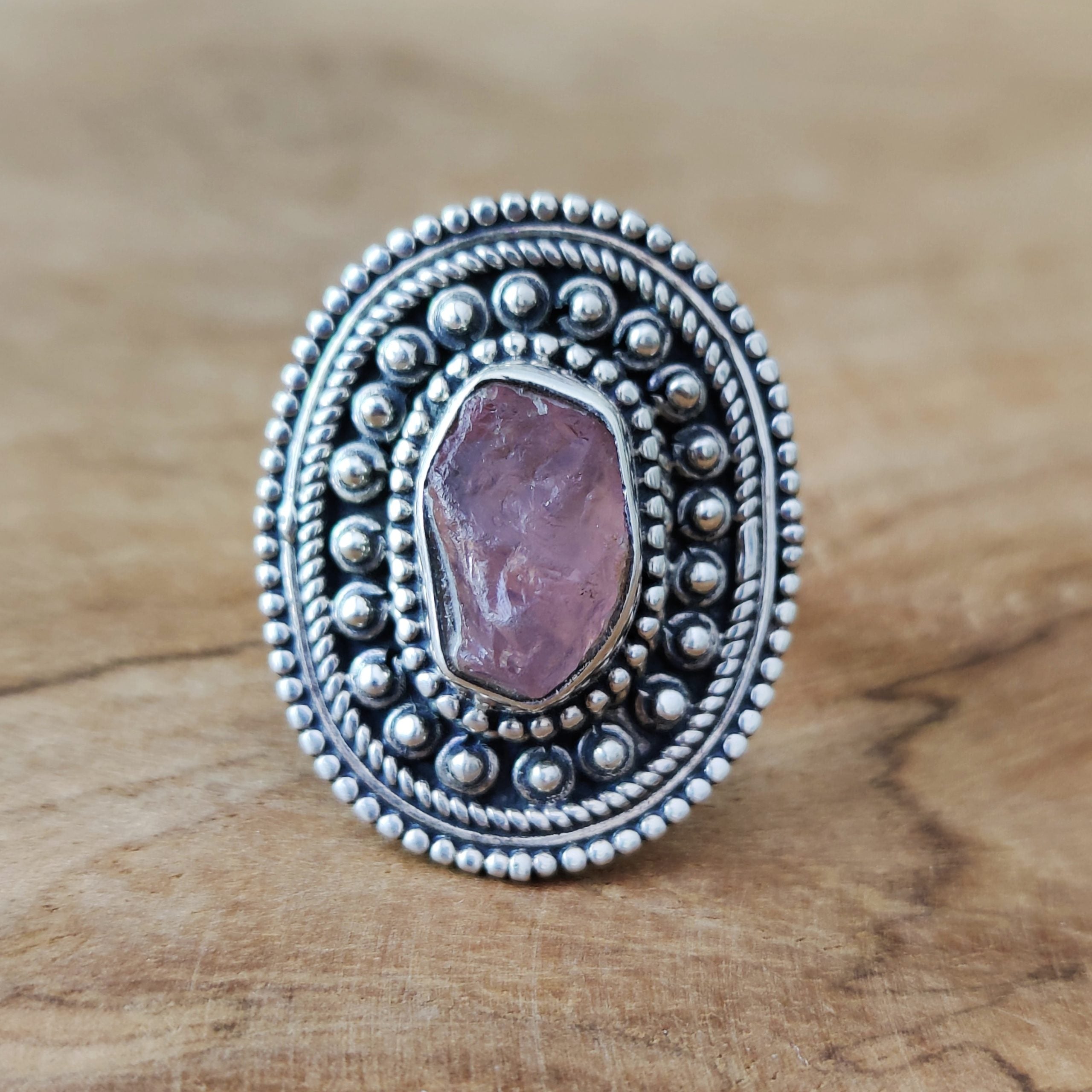 Ring | Sterling zilver & toermalijn | maat 18,25 image 0