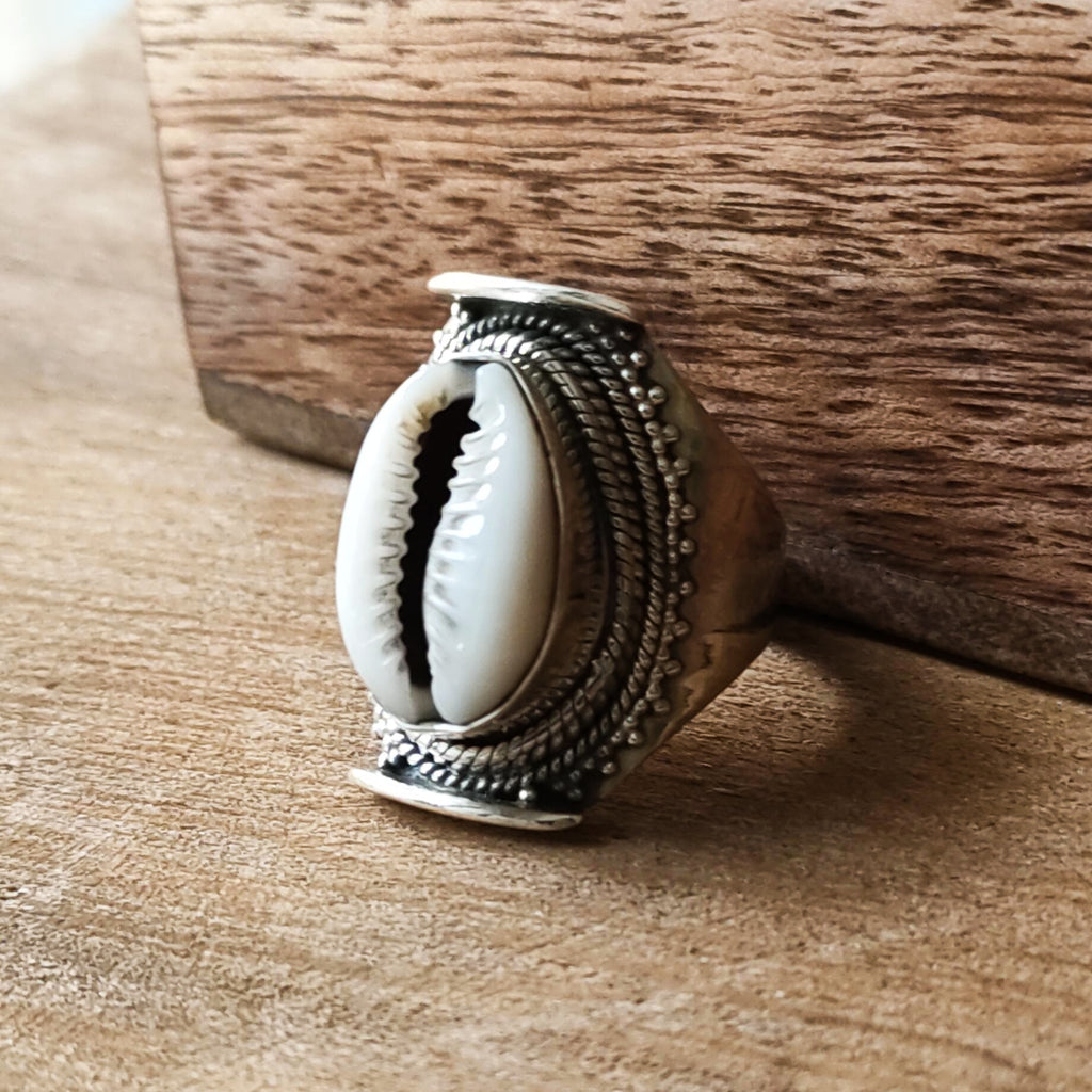 Ring | Sterling zilver & cowrie schelp image 5