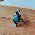 Ring | Sterling zilver &amp; calsilica | maat 16 | BY AIS image 0