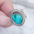 Ring | Sterling zilver & turkoois | maat 18,5 image 0