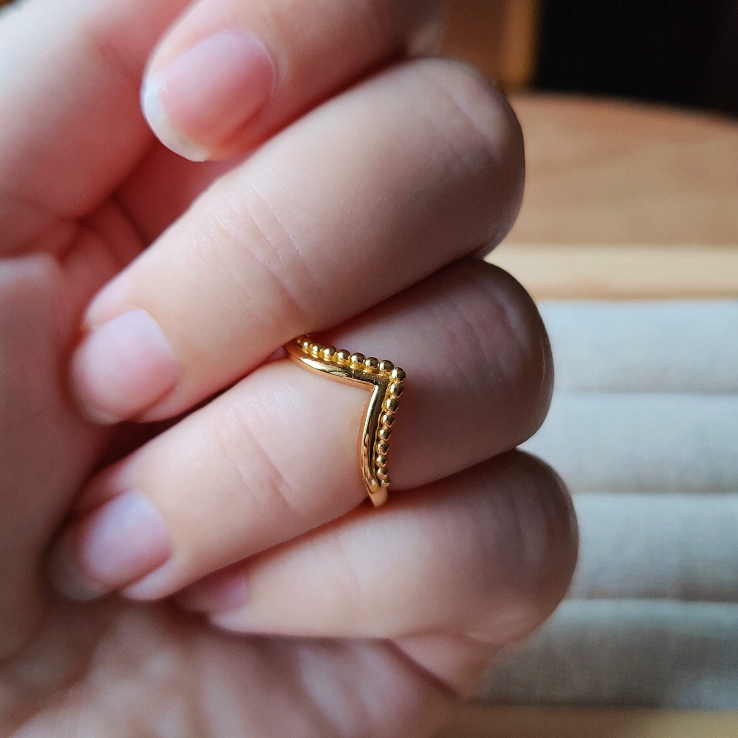 Ring Ali | 14K verguld sterling zilver image 1
