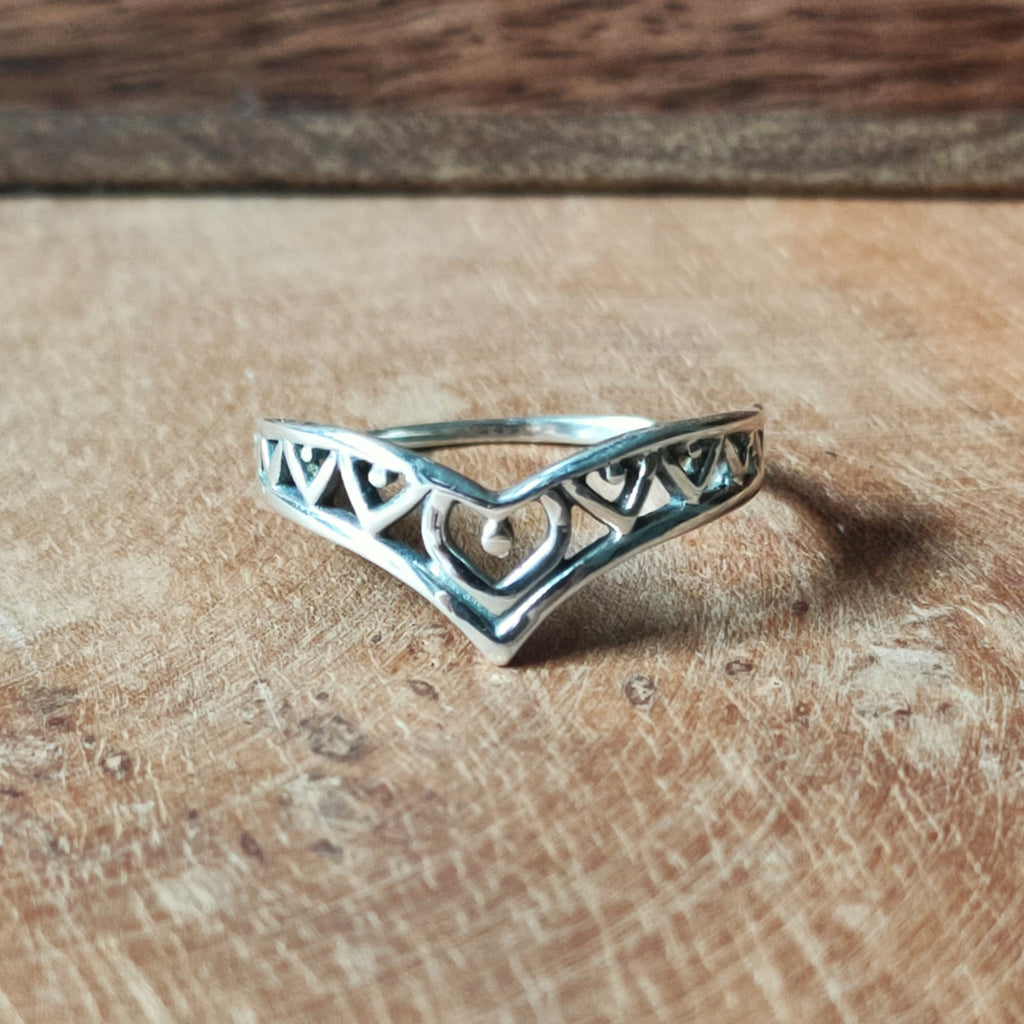 Ring V | Sterling zilver image 0