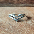 Ring V | Sterling zilver image 0