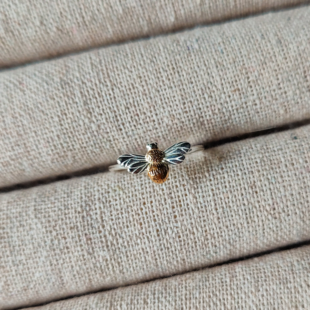 Ring Abeja | Sterling zilver & 14K verguld image 1