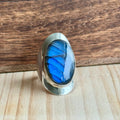 Ring | Sterling zilver & labradoriet | maat 17,5 image 0