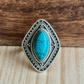 Ring | Sterling zilver & turkoois | maat 17,25 image 0