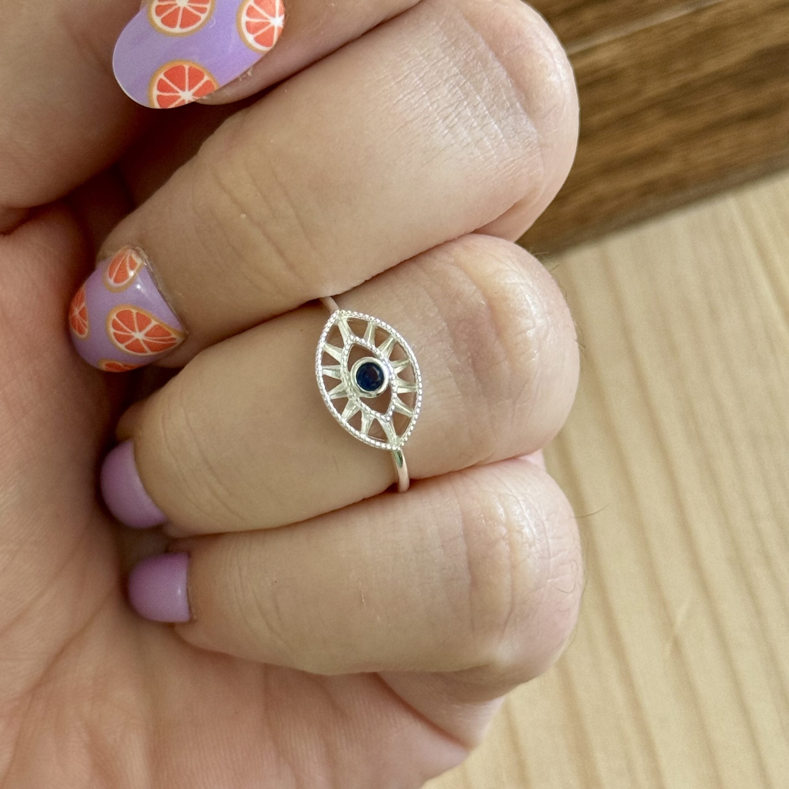 Ring Ojo | Sterling zilver & zirconia image 2