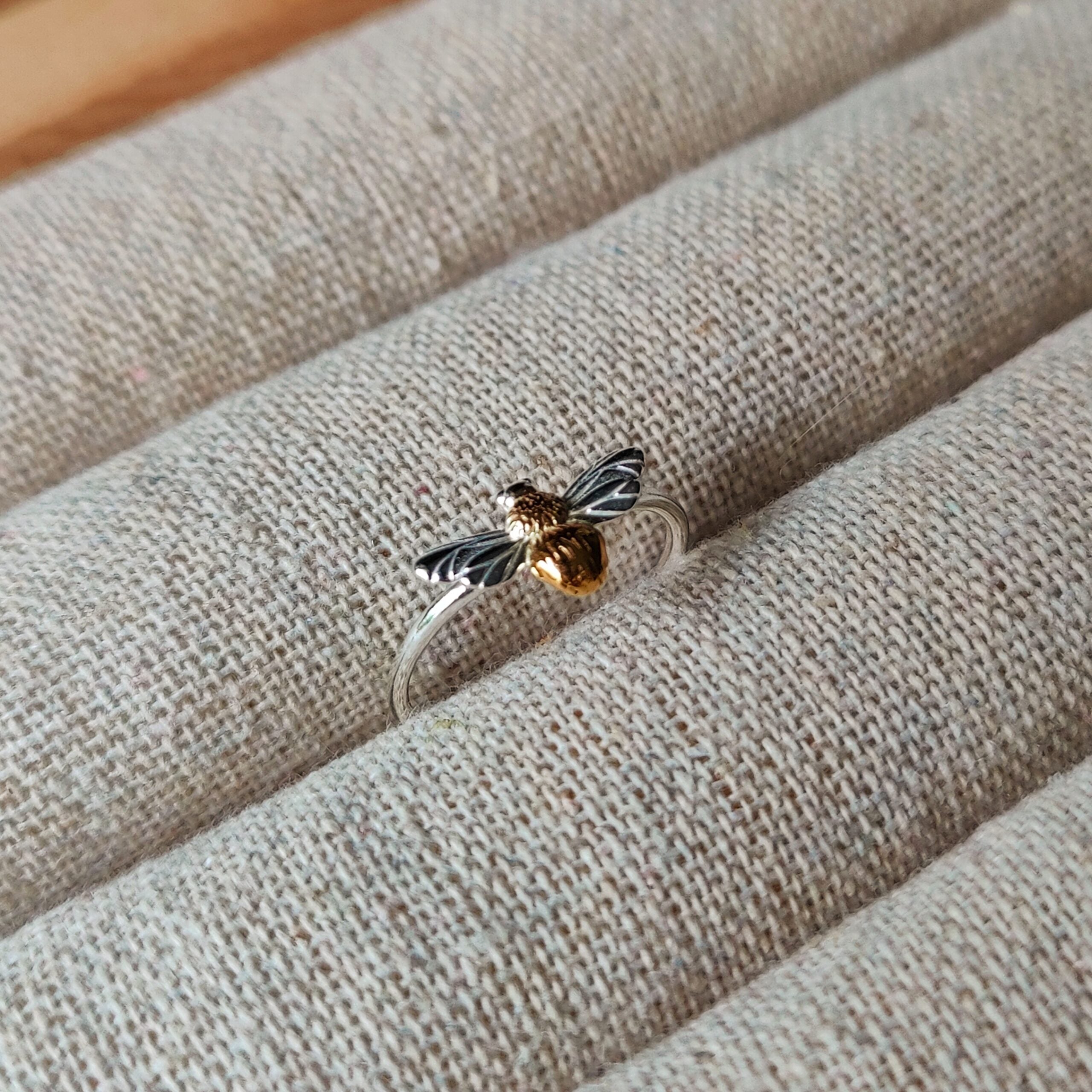 Ring Abeja | Sterling zilver & 14K verguld image 3