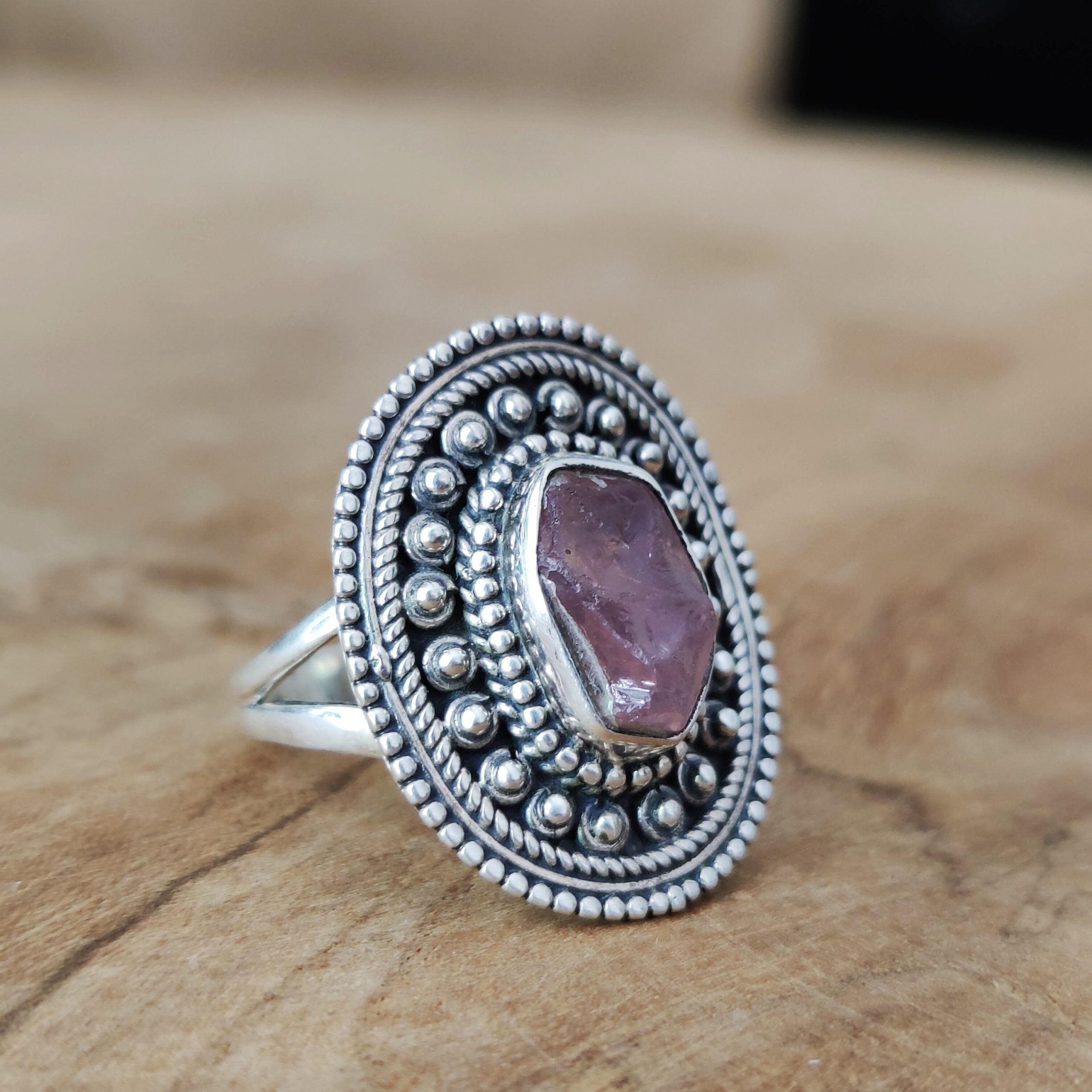 Ring | Sterling zilver & toermalijn | maat 18,25 image 1