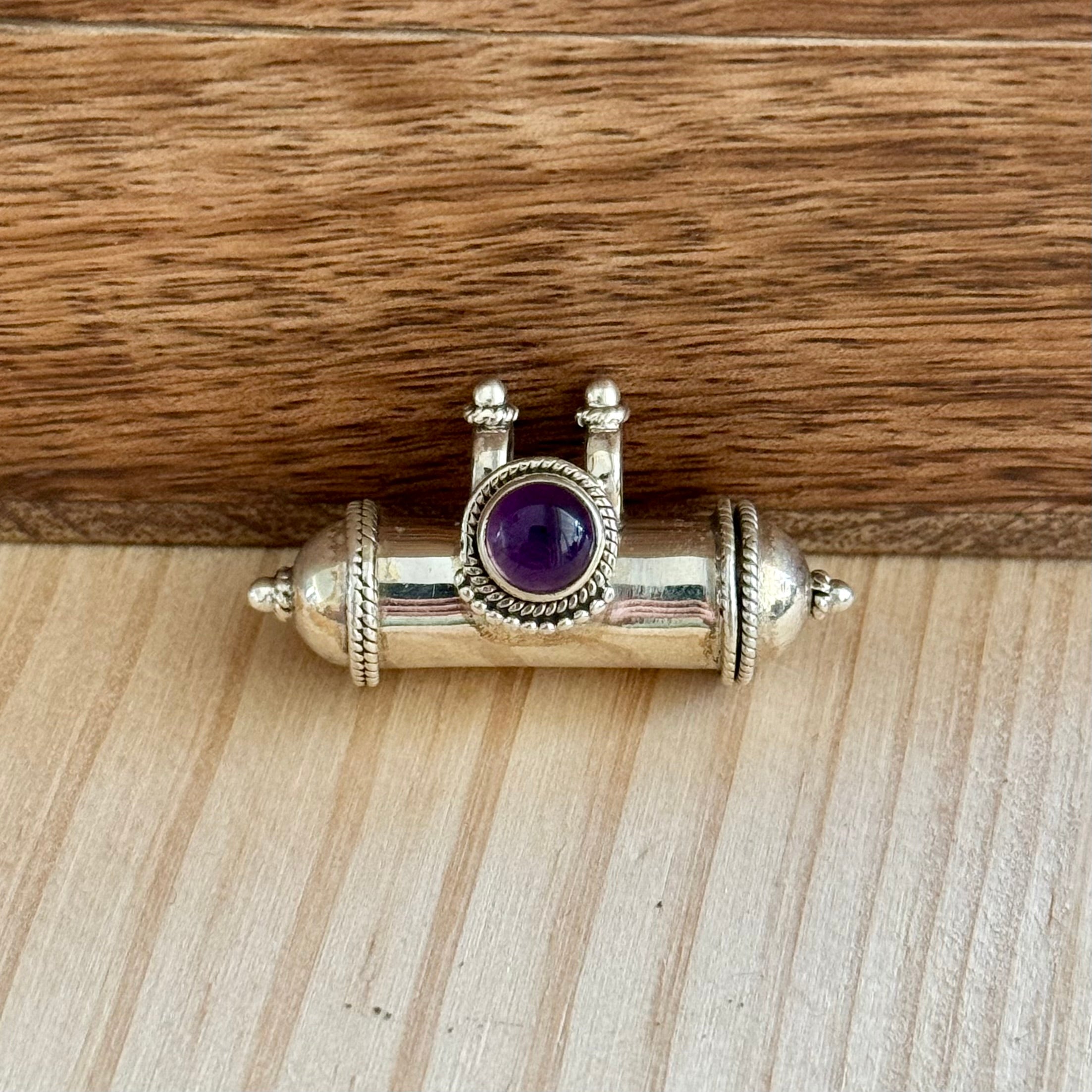 Prayer box | Sterling zilver & amethist image 2