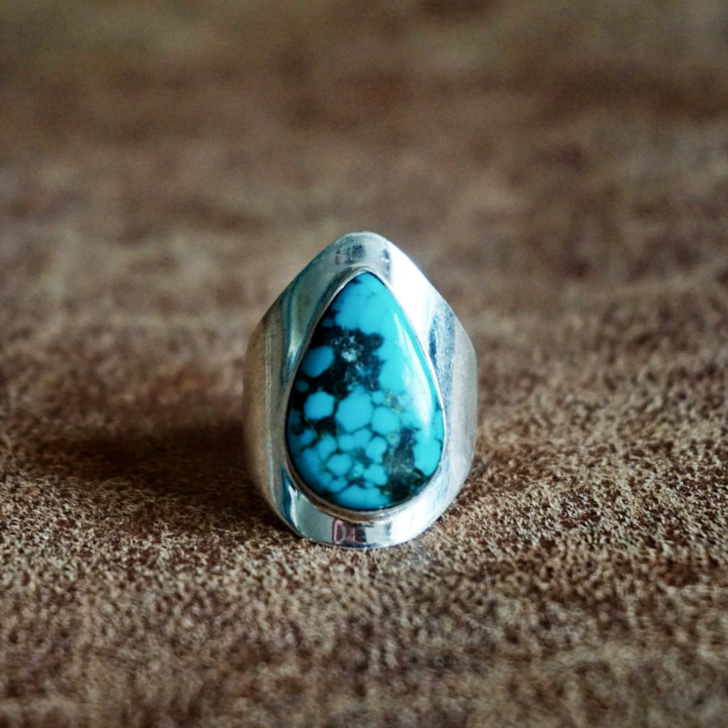 Ring | Sterling zilver & turkoois | maat 19,75 image 1