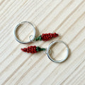 Oorbellen Chili | Sterling zilver & Handbeaded | BY AIS image 0