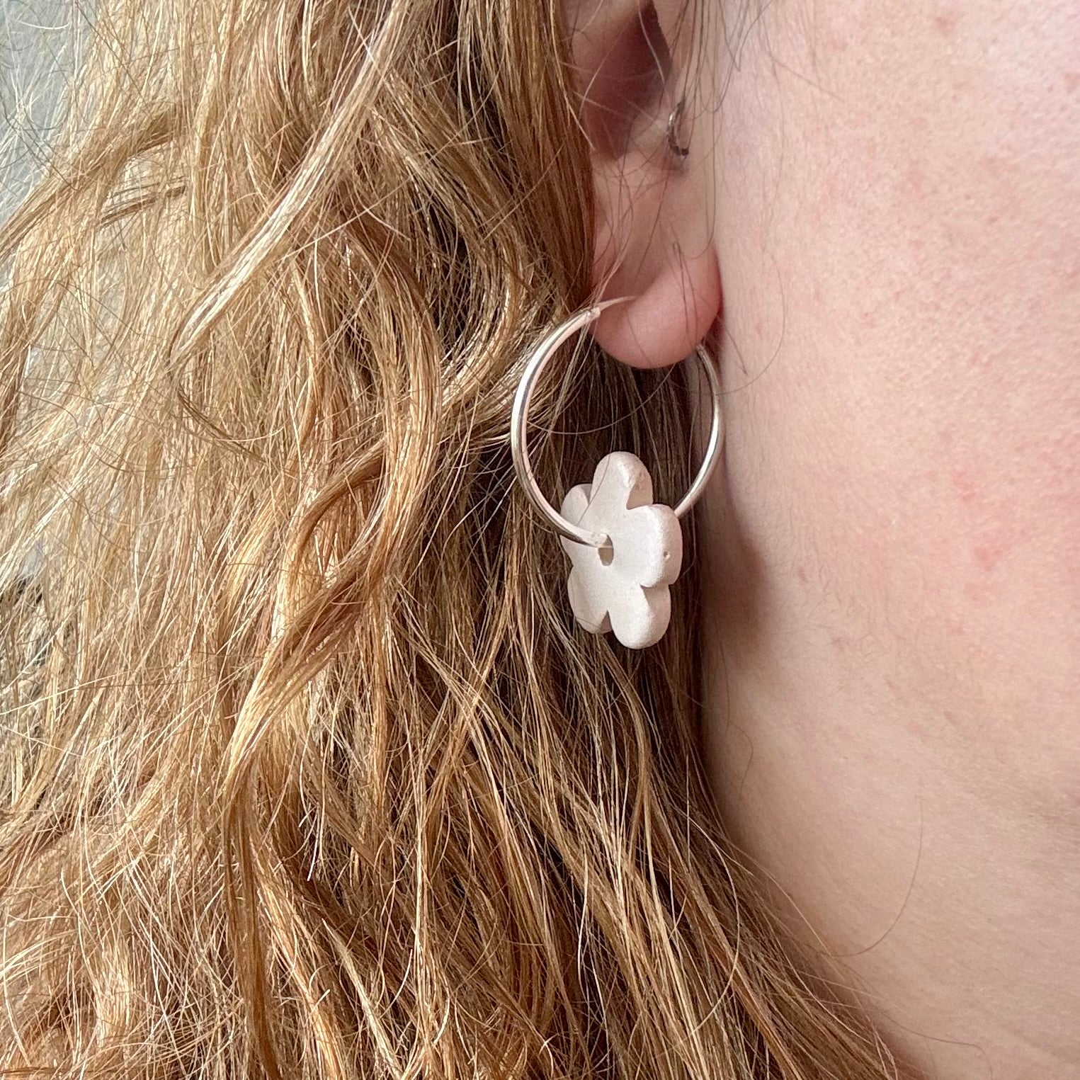 Hoops Bloom | Sterling zilver & keramiek image 3