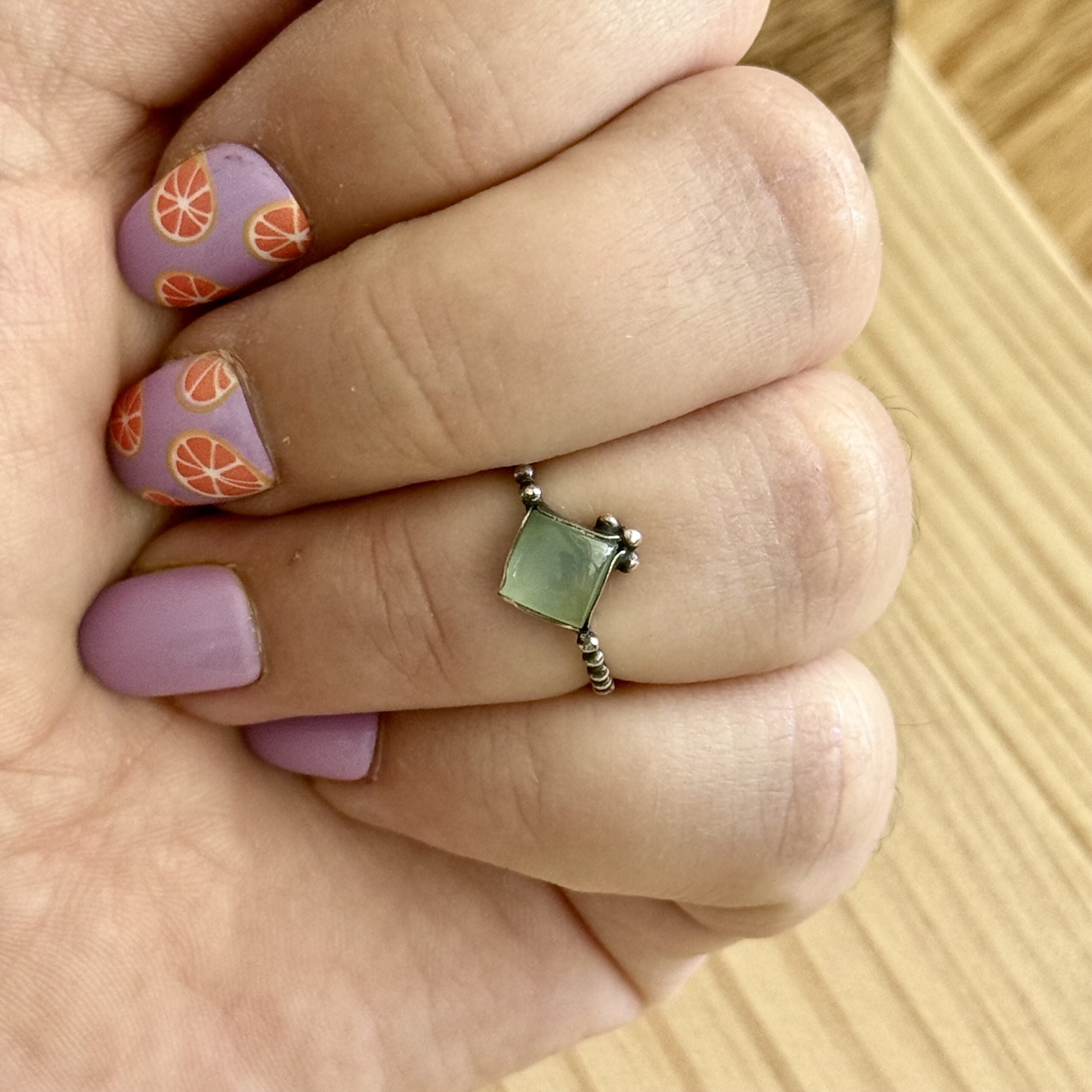 Ring sterling zilver & chalcedoon | maat 16,25 | BY AIS image 2
