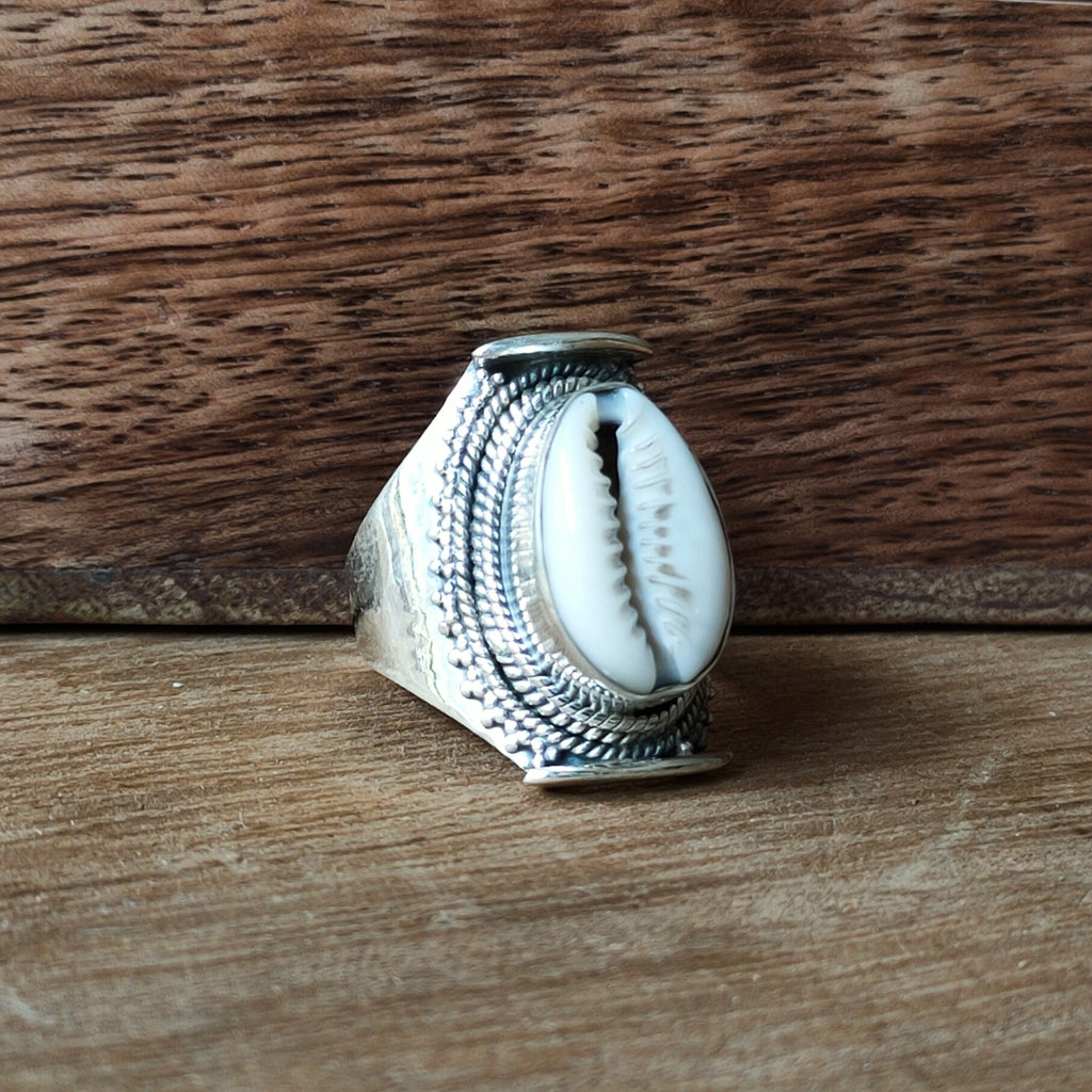 Ring | Sterling zilver & cowrie schelp image 4