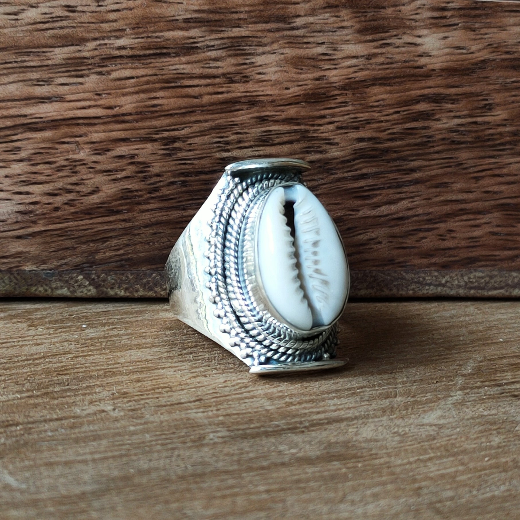 Ring | Sterling zilver & cowrie schelp image 4