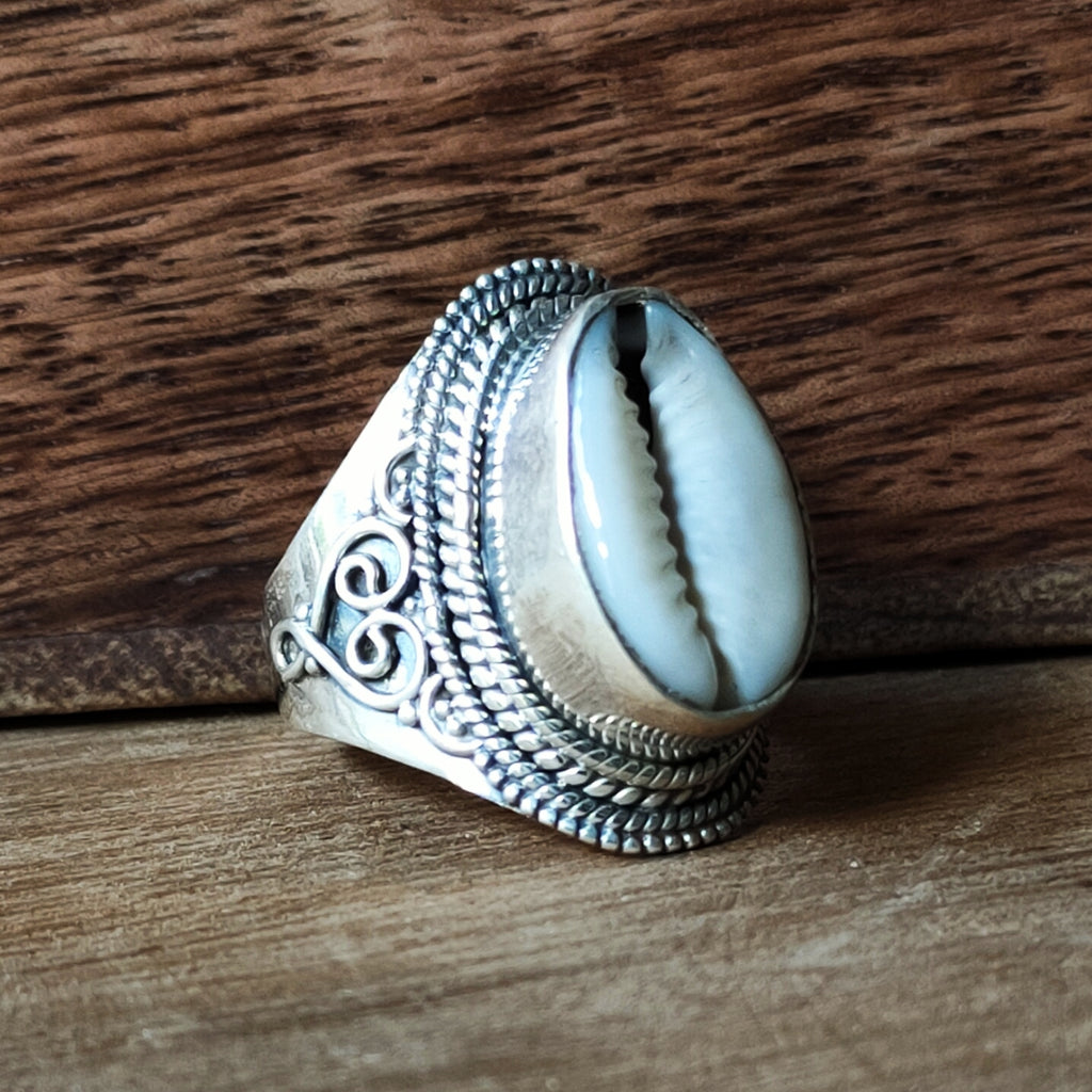 Ring | Sterling zilver & cowrie schelp image 6