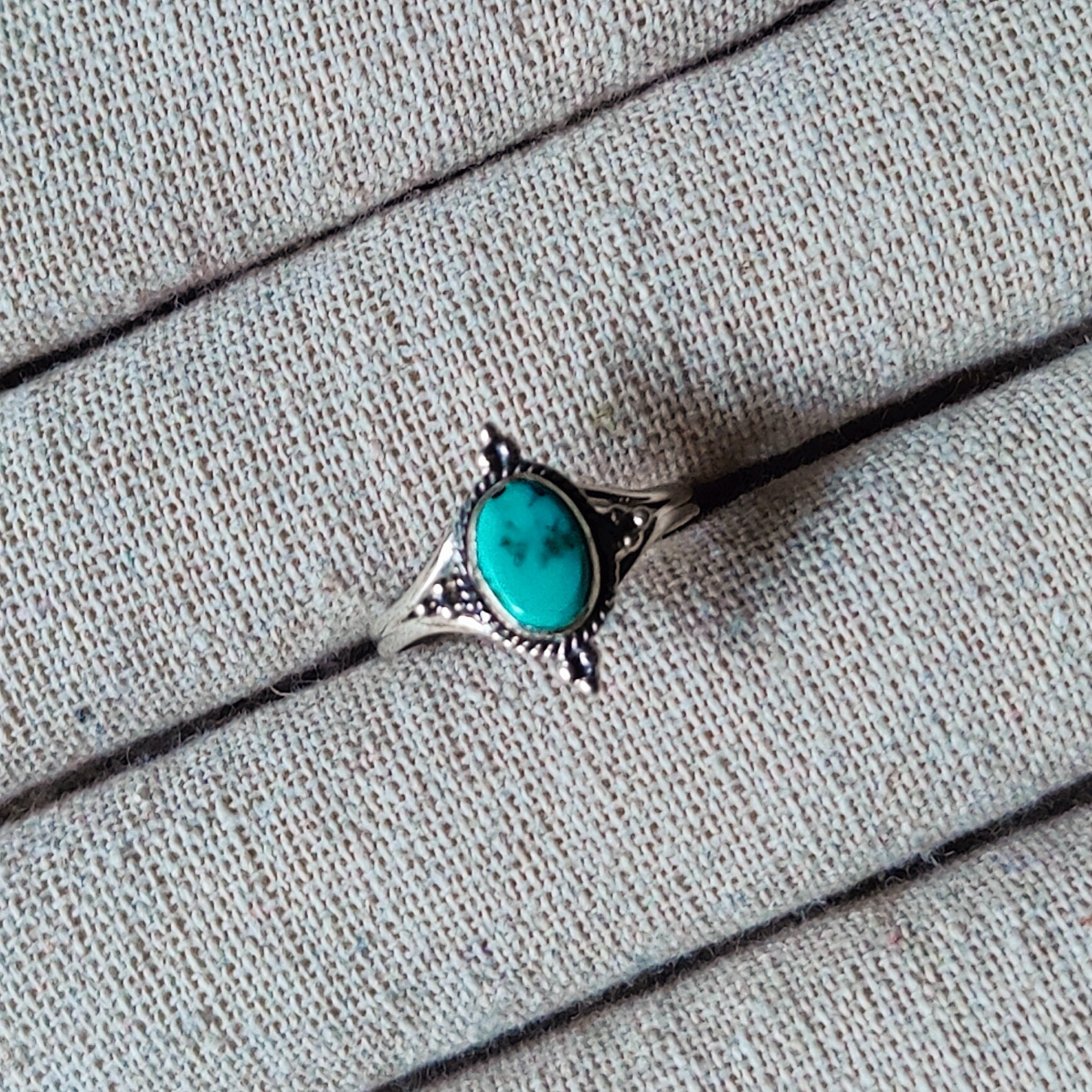 Ring | Sterling zilver & turkoois | maat 17,75 image 3