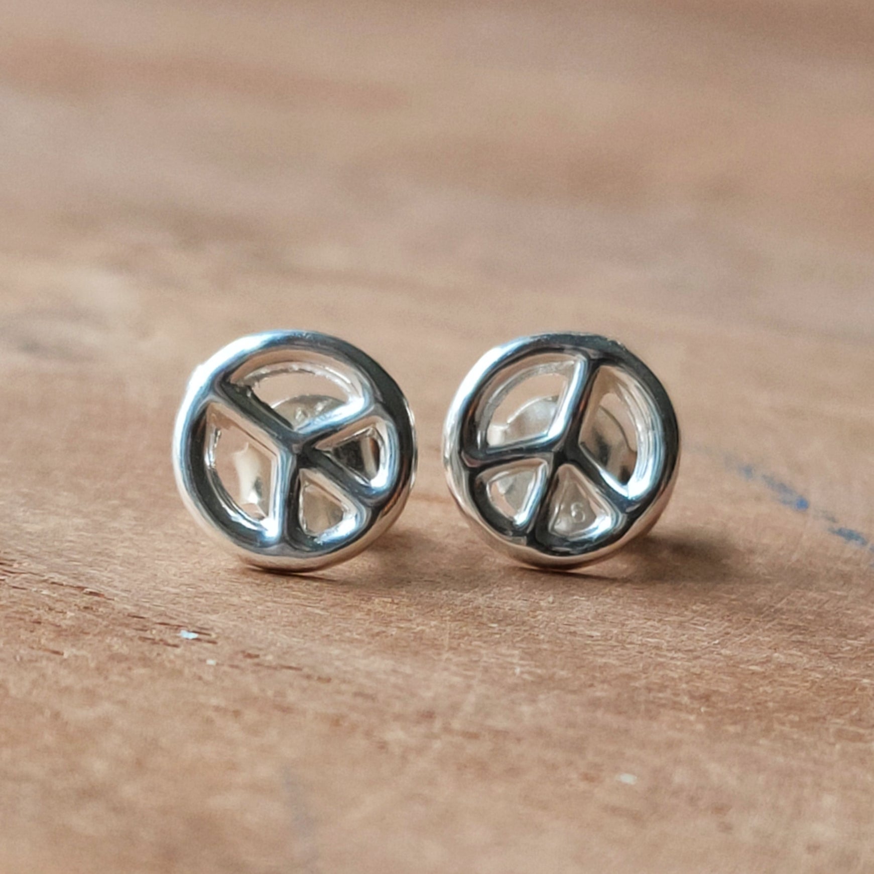 Knopjes Peace | Sterling zilver image 0