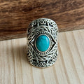 Ring | Sterling zilver & turkoois | maat 18,5 image 0